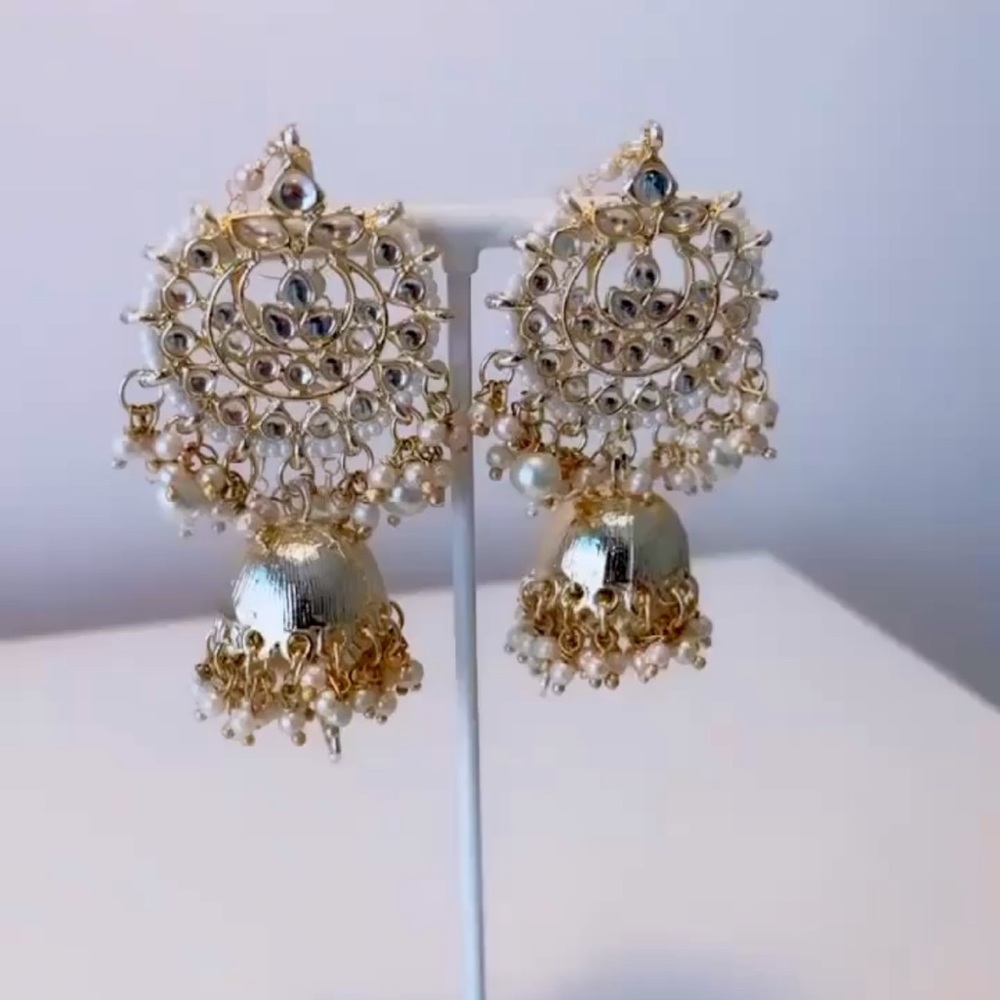Gold Metallic earrings